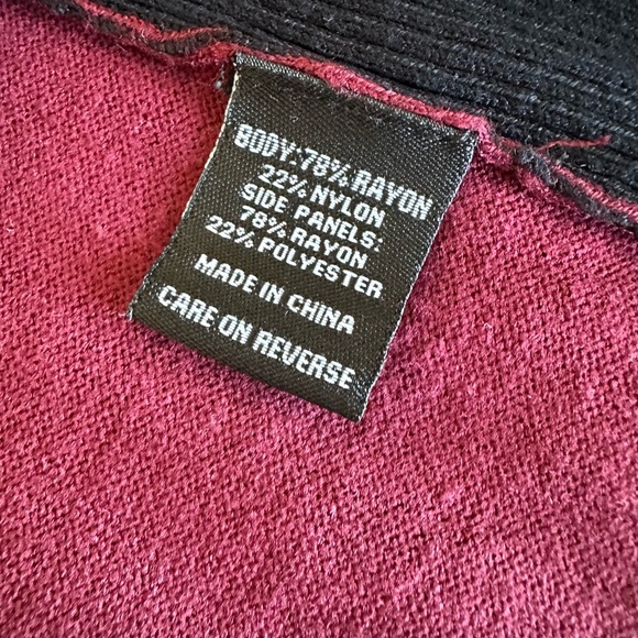 Women’s plus size 3X Long Sleeve sweater- Deep red and Black Stripes. - Picture 11 of 11